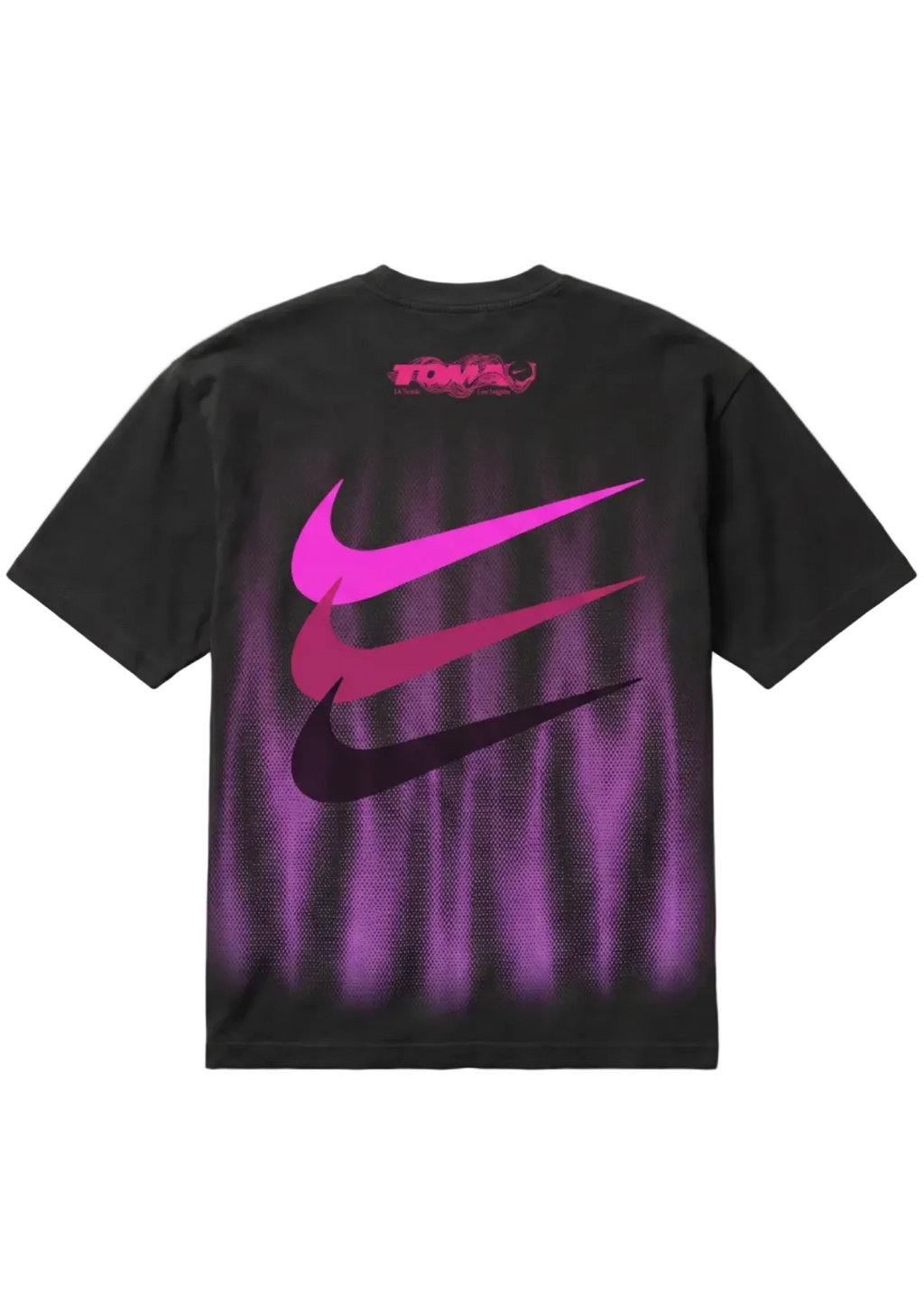 Flame Black Pink Tee - VBFC x The Beach