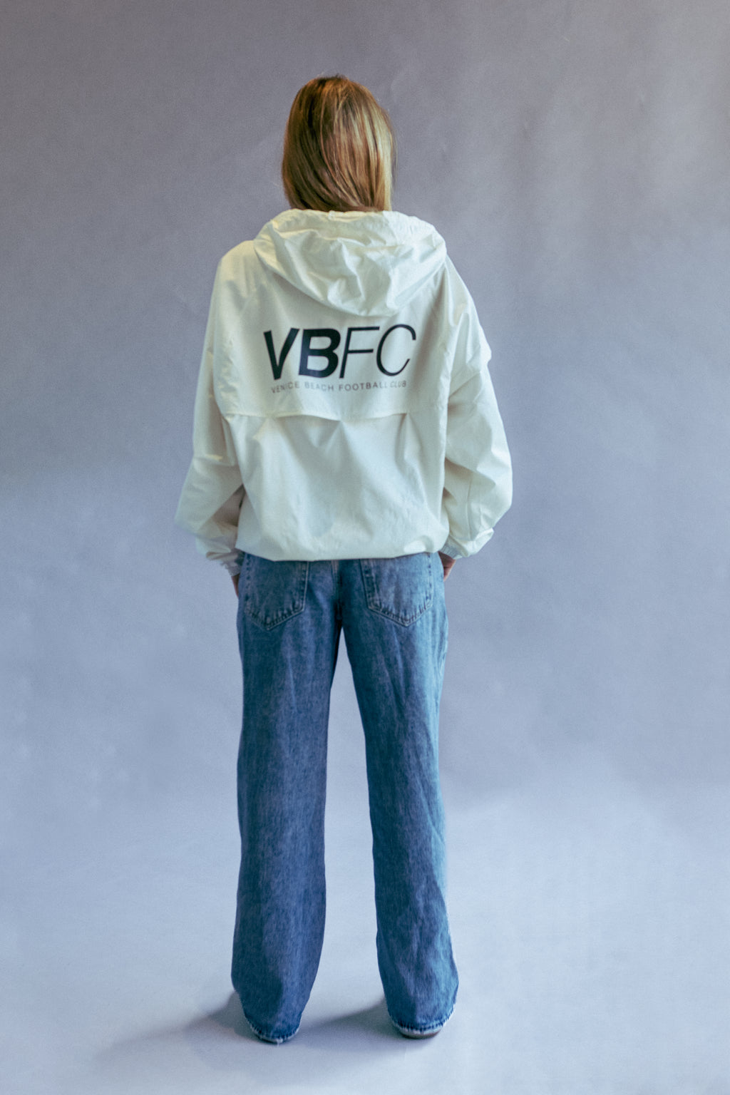 VBFC White Windrunner Zip Jacket