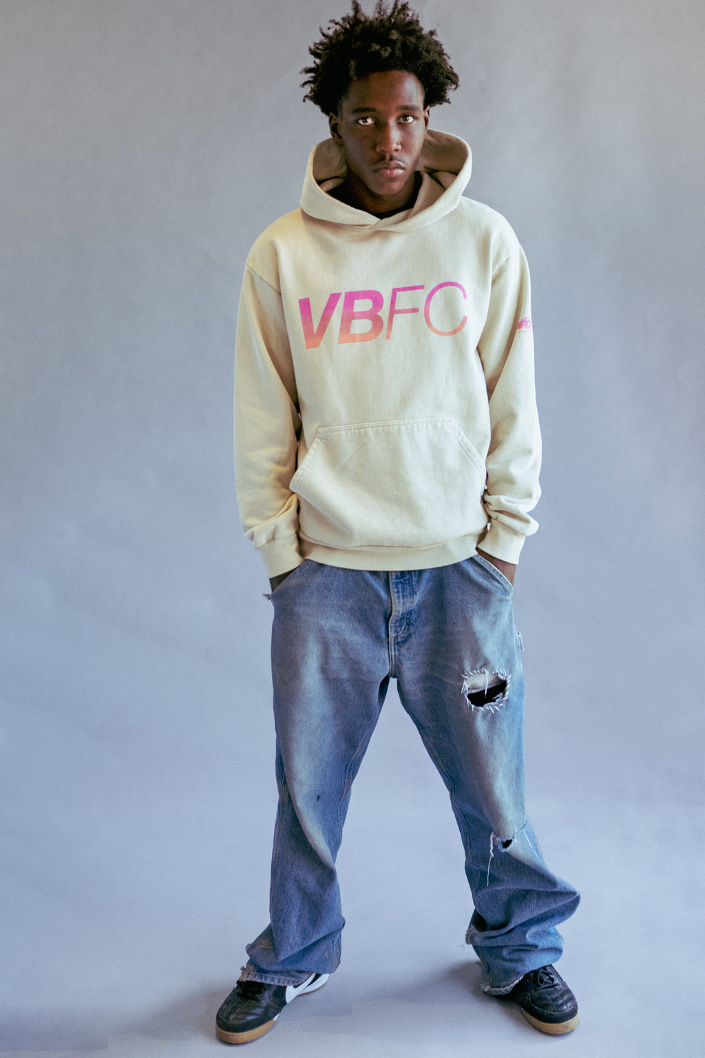 Beige Hoodie - VBFC x The Beach