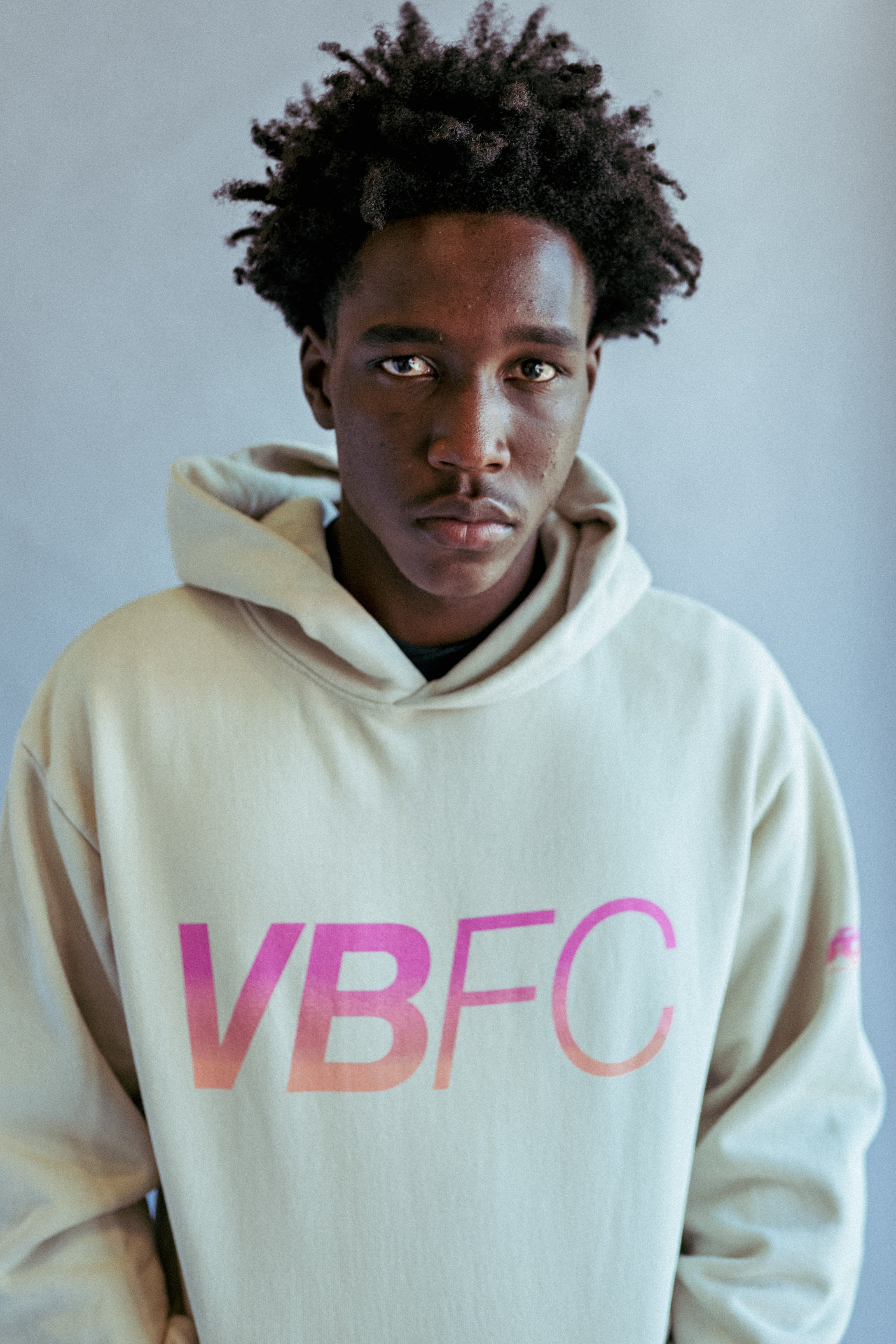 Beige Hoodie - VBFC x The Beach