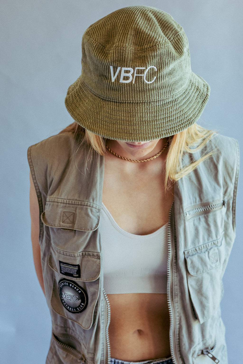 Green Bucket Hat (Corduroy)